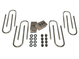 Tuff Country 2in Rear Block & U-Bolt Kit: Fits Ram 2500 / 3500 2003-2022 w/3.5 or 4in Rear Axle