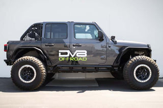 DV8 Offroad FS-15 Series Rock Sliders (SIDE): Jeep Wrangler JL 2018-2026 6.4L 392/3.6L V6