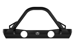 ICON Pro Series Front Bumper (FRONT): Jeep Wrangler JK 2007-2018 w/ Bar and Tabs