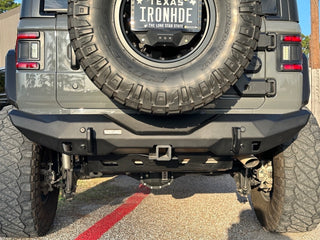 Rival 4x4 Rear Aluminum Stubby Bumper (REAR): Jeep Wrangler JL 2018-2025 3.6L/6.4L