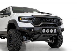 Addictive Desert Designs Bomber Front Bumper (FRONT): Ram 1500 TRX (2021-23) - Hammer Black/Satin Black