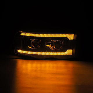 AlphaRex PRO Projector Headlights (Chrome): Dodge Ram 1500 (02-05) & 2500/3500 (03-05)