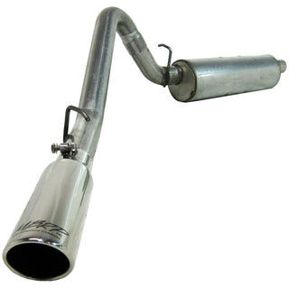 MBRP Cat Back Exhaust System (Single Side Exit, Aluminized): Jeep Wrangler TJ 1997 - 1999 (2.5L & 4.0L)