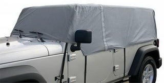 Rampage 4-Layer Car Cover Grey (UNLIMITED): Jeep Wrangler JK 2007-2018 3.6L/3.8L V6