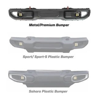 Baja Designs 2018 Wrangler JL Rubicon Squadron R Sport Fog Pocket Kit