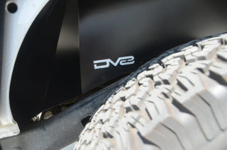 DV8 Offroad Black Aluminum Inner Fender (REAR): Jeep Wrangler JK 2007-2018