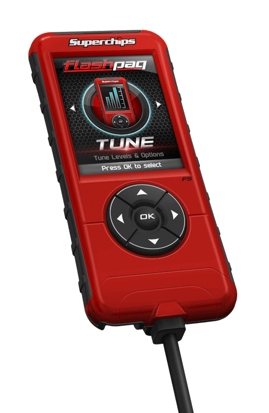 Superchips F5 Flashpaq Tuner: Dodge Ram 1500 / Ram 2500 / Ram 3500 (98-14) / Chrysler 300 / Charger / Dakota / Durango / Magnum (05-09)