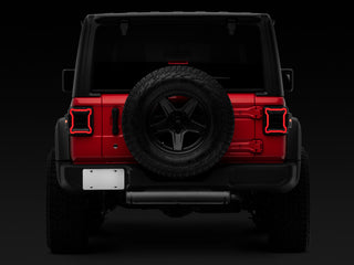 Raxiom LED Tail Lights Smoked Lens: Jeep Wrangler JL 2018-2025 6.4L 392 / 3.6L V6 / 3.0L EcoDiesel