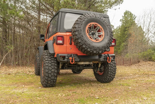 Rugged Ridge Arcus Rear Bumper Satin Black (REAR): Jeep Wrangler JL 2018-2025 3.6L/6.4L 392