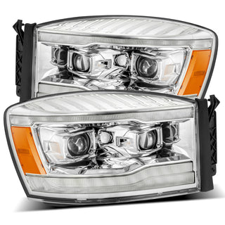 AlphaRex PRO Projector Headlights (Chrome): Dodge Ram 1500 (06-08) & 2500/3500 (06-09)