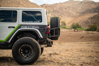 DV8 Offroad Body Mounted Tire Carrier: Jeep Wrangler JL 2018-2025 3.6L / 6.4L 392