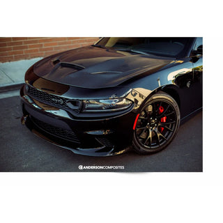 Anderson Composites OE Hellcat Carbon Fiber Hood: Dodge Charger 2015 - 2023 (All Models)