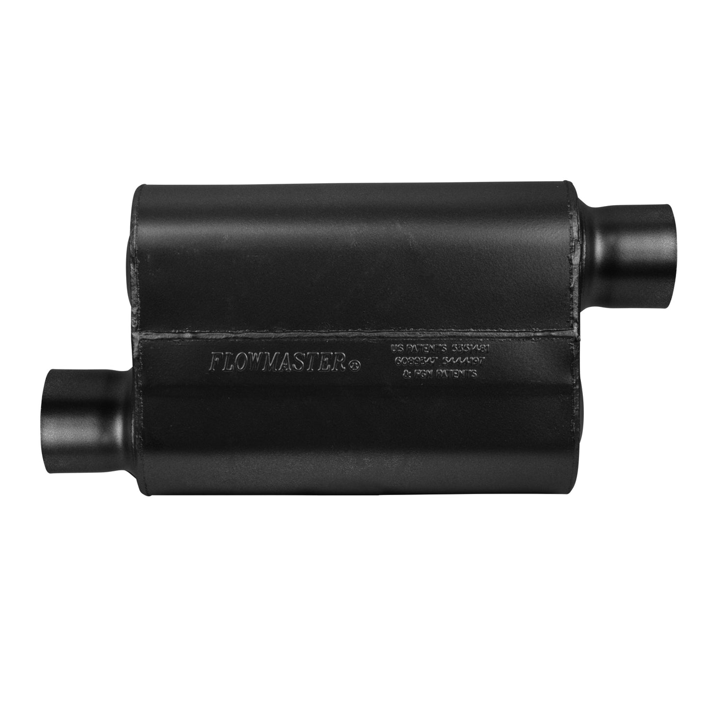 Flowmaster 40 Series Delta Flow Chambered Muffler: Chrysler 300 (05-13) / Dodge Challenger (08-14) / Charger (06-13) / Durango (04-09) / Magnum (06-08) / Ram 1500 (07-10)
