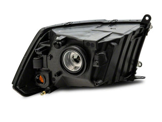 Raxiom Axial OEM Rep Headlights w/ Single Bulb - Chrome Housing (Smoked Lens): Fits Most Hemi Models