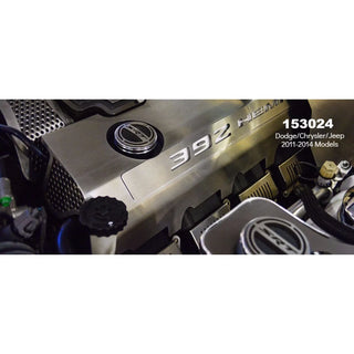 American Car Craft "392" Polished Fuel Rail Covers (ILLUMINATED): 300 / Challenger / Charger 6.4L 392 2011 - 2024