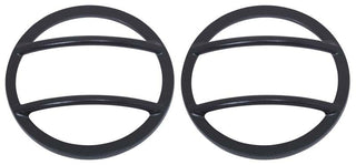 Kentrol 07-18 Jeep Wrangler JK Fog Light Cover Pair - Textured Black