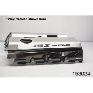 American Car Craft "392" Polished Fuel Rail Covers (ILLUMINATED): 300 / Challenger / Charger 6.4L 392 2011 - 2024