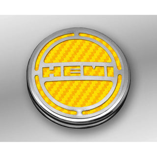 American Car Craft "HEMI" Deluxe Fluid & Shock Tower Cap Covers (13PC): Dodge Challenger V8 2008 - 2023