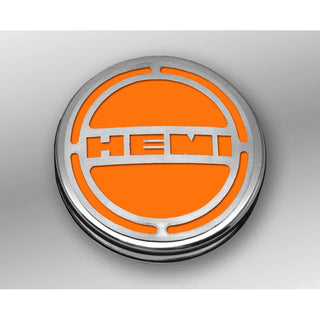 American Car Craft "HEMI" Deluxe Fluid & Shock Tower Cap Covers (13PC): Dodge Challenger V8 2008 - 2023