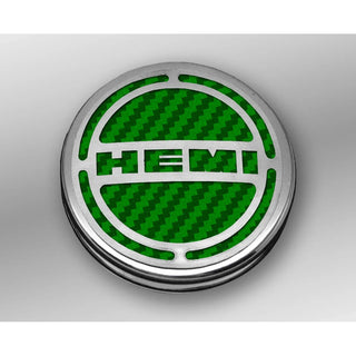 American Car Craft "HEMI" Deluxe Fluid & Shock Tower Cap Covers (13PC): Dodge Challenger V8 2008 - 2023