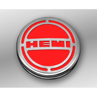 American Car Craft "HEMI" Deluxe Fluid & Shock Tower Cap Covers (13PC): Dodge Challenger V8 2008 - 2023