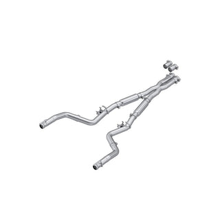 MBRP 3in AL Steel Cat-Back Dual Split Street Exhaust: Dodge Challenger 2015-2023 6.2L / 6.4L HEMI