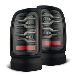 AlphaRex LUXX LED Tail Lights (Alpha-Black): Dodge Ram 1500 (94-01) & 2500/3500 (94-02)