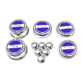 American Car Craft "R/T" Deluxe Fluid & Shock Tower Cap Covers (13PC): Dodge Challenger 5.7L Hemi 2009 - 2023