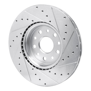 R1 Concepts Drilled & Slotted Brake Rotor (FRONT): Fits Jeep Grand Cherokee 2011-2026