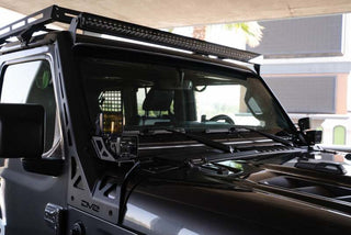 DV8 Offroad Light Bar Mount Low-Profile: Jeep Wrangler JL 2018-2026 / Gladiator JT 2020-2026