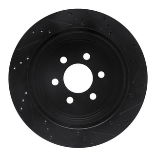 DFC 03-03 Dodge Durango Rear Left Drilled & Slotted Black Brake Rotor