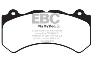 EBC Bluestuff Street and Track Day Brake Pads: Fits Most Hemi Models