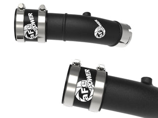 aFe BladeRunner 2-1/4in Aluminum Hot Charge Pipe - Black: Jeep Grand Wagoneer / Ram 1500 3.0L Hurricane & 6.4L 392 2023 - 2026 (RHO Models)