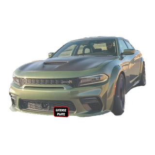 Sto N Sho Quick Release Front License Plate Bracket: Dodge Charger Hellcat / ScatPack / Daytona WIDEBODY 2019 - 2023 (WITH Adaptive Cruise)