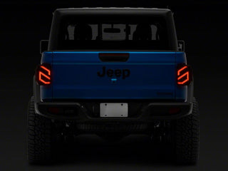 Raxiom Axial Series LED Tail Lights: Fits Most Jeep Gladiator Models (2018-2026) - Black/Smoked