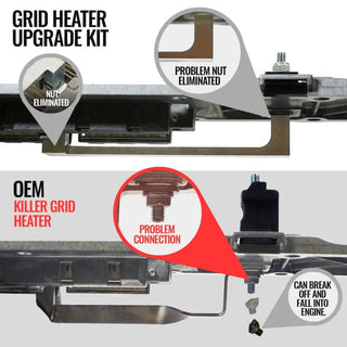 BD Diesel Killer Grid Heater Upgrade Kit: Dodge Ram 2500/3500 2007-2024 5.7L/5.9L/6.4L/6.7L Diesel