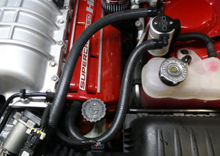 J&L Oil Separator Co. Oil Catch Can (Driver Side): Dodge Challenger / Charger 6.2L Hellcat 2015 - 2017