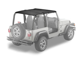 Bestop Strapless Safari Bikini Black Denim (F&R): Jeep Wrangler TJ 1997-2002 2.5L/4.0L