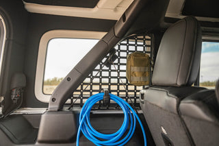 DV8 Offroad Rear Window Pocketed Molle Panels (REAR): Jeep Wrangler JL 2018-2026 2.0L Turbo/3.6L V6