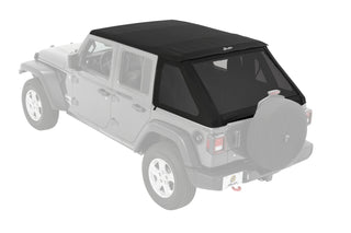 Bestop Trektop Soft Top Premium Black Twill (F&R): Jeep Wrangler JL 2018-2025 2.0L Turbo/3.6L V6