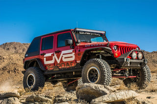 DV8 Offroad Flat Tube Fenders (FRONT AND REAR): Jeep Wrangler JK 2007-2018