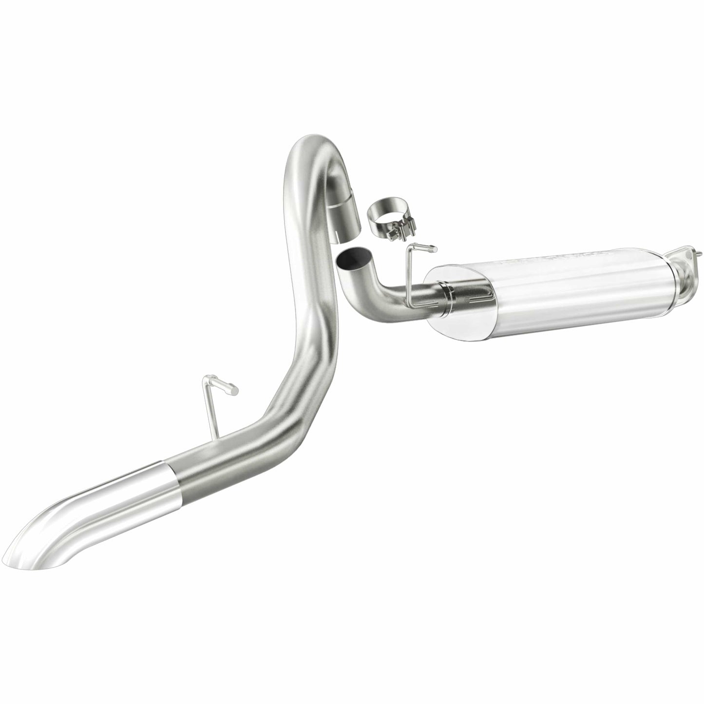 MagnaFlow Street Series Stainless Cat-Back Performance Exhaust System: Dodge Ram 1500 (09-10) / Jeep Wrangler (00-06)
