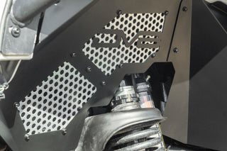 DV8 Offroad Front Inner Fenders Aluminum (F&R): Jeep Wrangler JK 2007-2018 3.8L/3.6L V6/2.0L Turbo - Satin Black