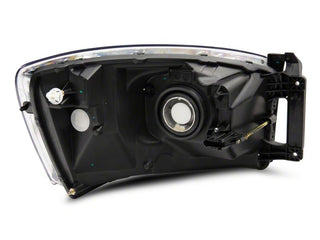 Raxiom Axial Series OEM Style Headlights - Chrome Housing (Clear Lens): Fits Most Dodge Ram Models (2002-2010)