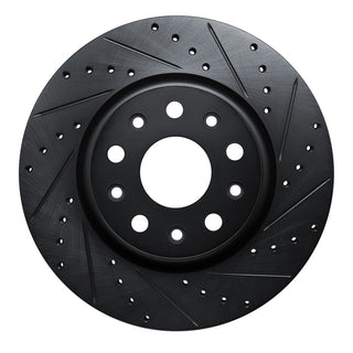 DFC 633-42039R Front Right Drilled & Slotted Brake Rotor for Jeep Wrangler 2018-2025