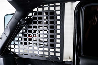 DV8 Offroad Rear Window Molle Panels (REAR): Jeep Wrangler 2018-2025 2.0L/3.6L