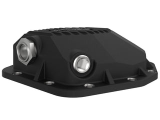 AFE Pro Series Rear Differential Cover (Black w/ Machined Fins): Jeep Gladiator 2020 - 2025 (w/ Dana M220)