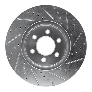 R1 Concepts Drilled & Slotted Brake Rotor (FRONT LEFT): Dodge Durango 1998-2003