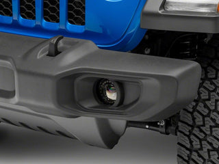 Raxiom Axial Nighthawk LED Fog Lights w/ DRL Halos: Fits Most Jeep Wrangler / Gladiator Models (2007-2026)
