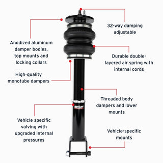 Air Lift 11-23 Dodge Charger / 15-23 Dodge Challenger Performance Front Kit